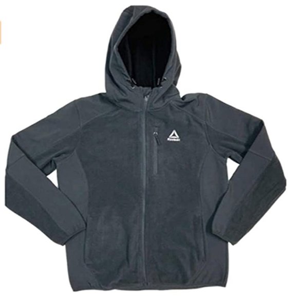 reebok men's mixed media softshell jacket